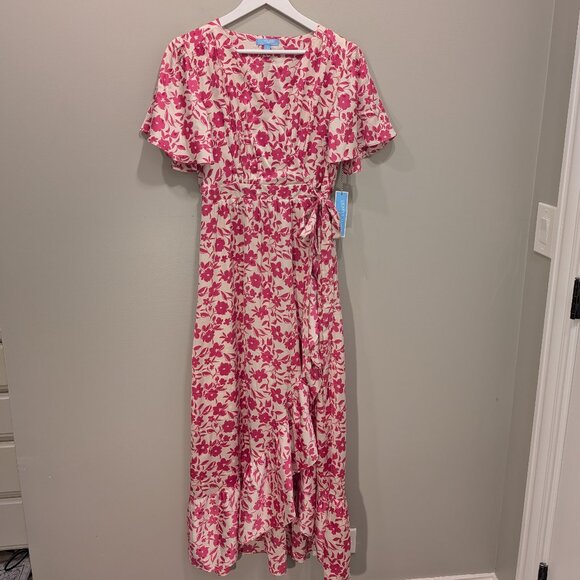 Draper James Dresses & Skirts - Draper James Pink Floral Midi Dress